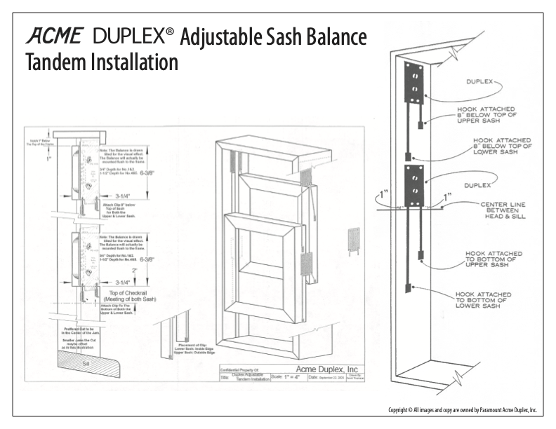 DUPLEX Adjustable (Tandem Installation)